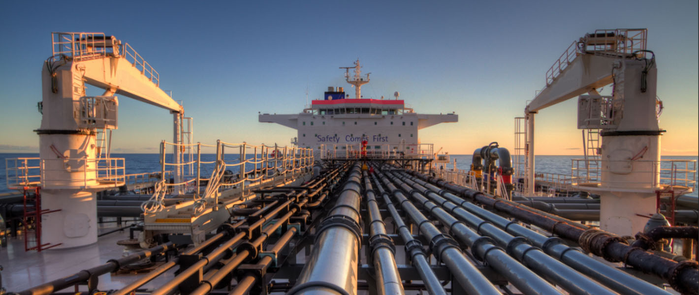 대량의 원유 운송